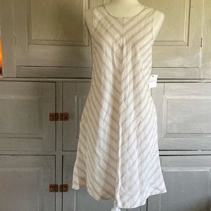 *3 FOR $30 SALE* Liz Claiborne Linen blend shift dress Small NWT